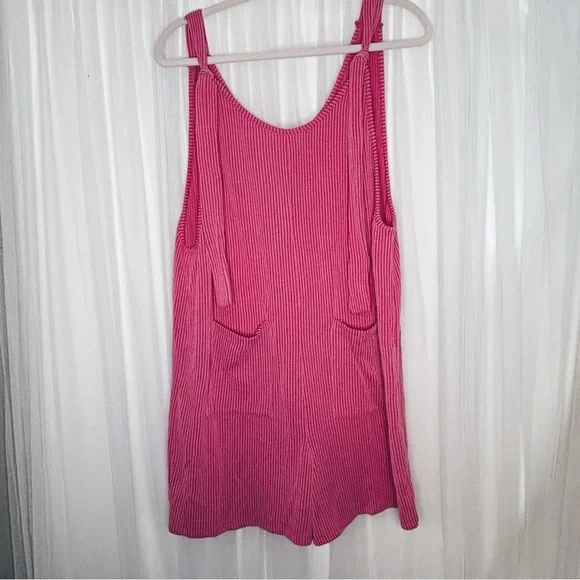 Lovely Melody Pink Tie Front Sleeveless Tank Top - Picture 3 of 4